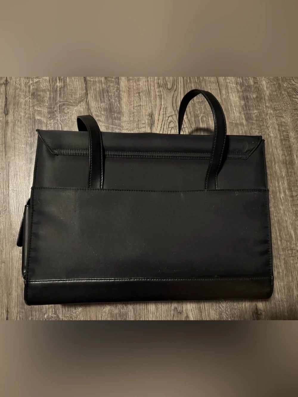 Black Nylon Padded Shoulder/Messenger Laptop Bag Case 15x11x3